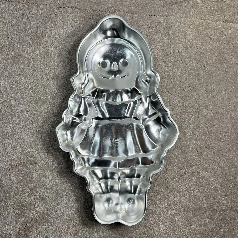 Vintage Wilton Cake Pan Lot Of 4 Big Bird Raggedy Ann Tom‎ Jerry Barney 70s